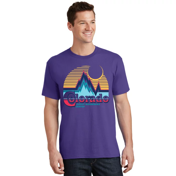 Retro Colorado Rocky Mountains T-Shirt