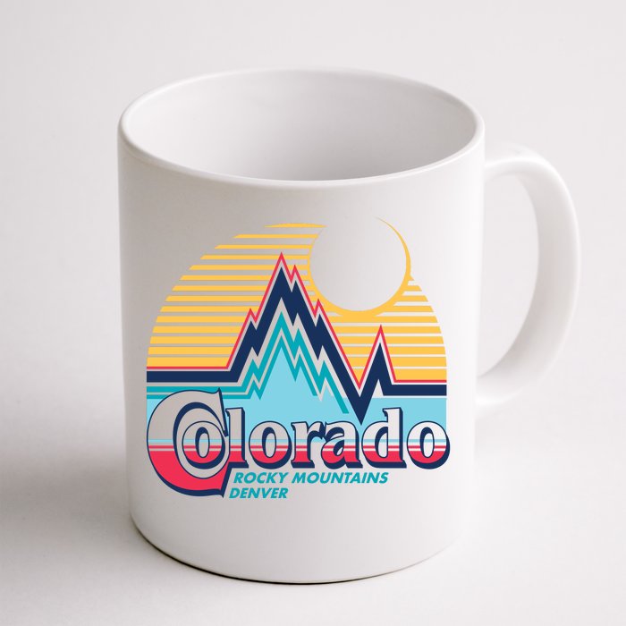 Retro Colorado Rocky Mountains Front & Back Coffee Mug