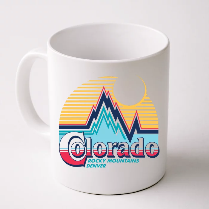 Retro Colorado Rocky Mountains Front & Back Coffee Mug