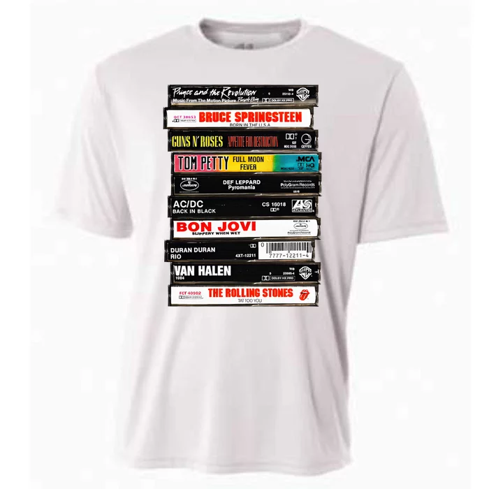 Rock Cassettes Rock Band Cooling Performance Crew T-Shirt