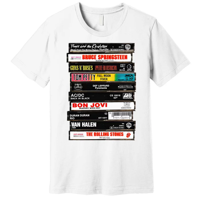 Rock Cassettes Rock Band Premium T-Shirt