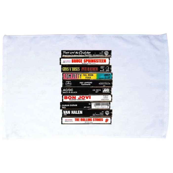 Rock Cassettes Rock Band Microfiber Hand Towel