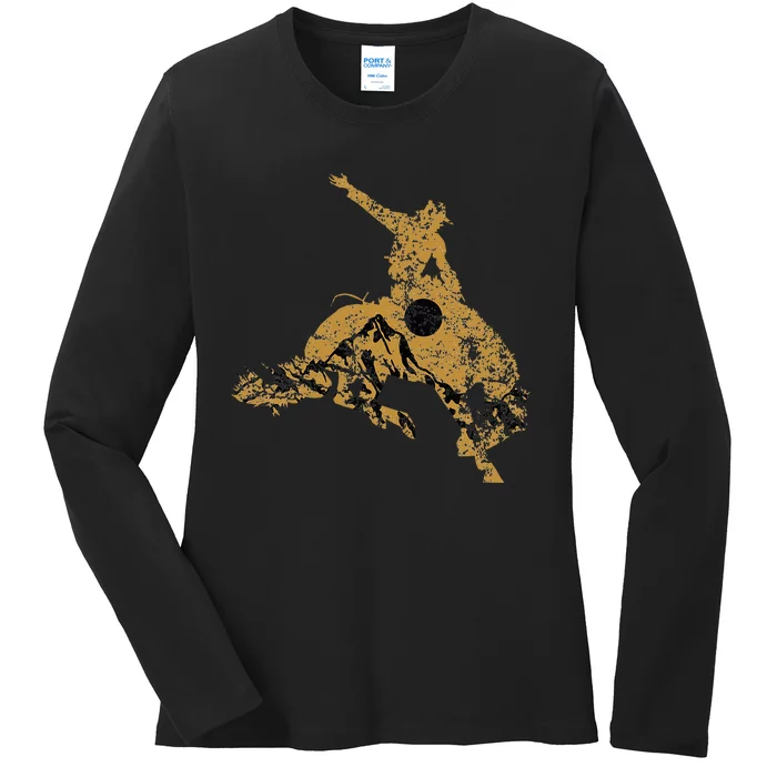 Rodeo Cowboy Ladies Long Sleeve Shirt