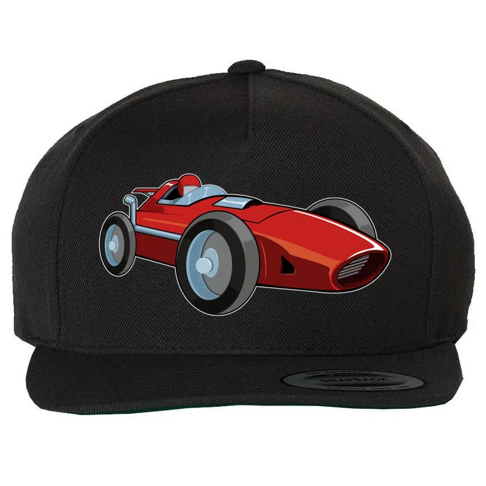 Race Car Racing Sports Auto Racer Vintage Cool Speed Fan Gift Wool Snapback Cap