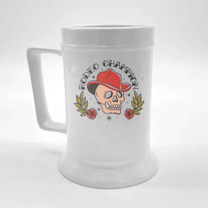 Rodeo Champion Front & Back Beer Stein