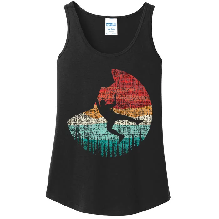 Rock Climber & Rock Climbing Ladies Essential Tank