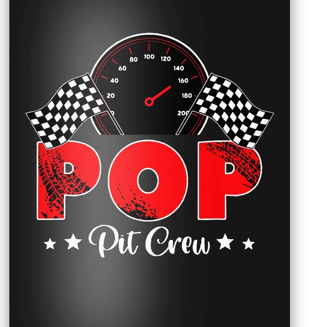 Race Car Racing Family Pop Pit Crew Birthday Party Gift Poster