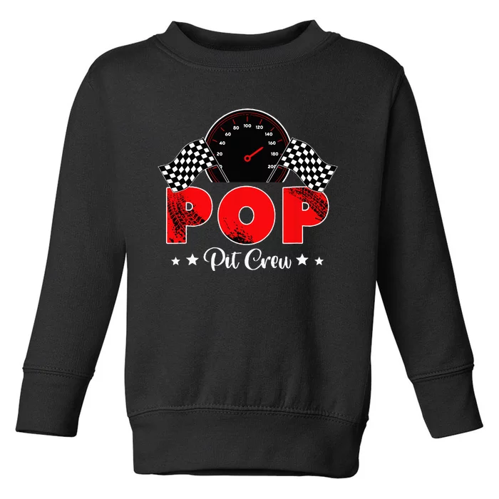 Race Car Racing Family Pop Pit Crew Birthday Party Gift Toddler Sweatshirt