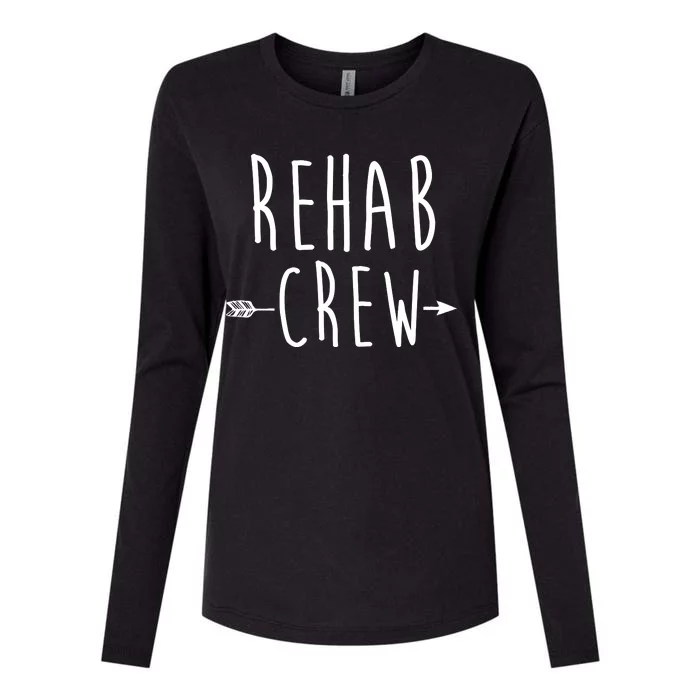 Rehab Crew Womens Cotton Relaxed Long Sleeve T-Shirt