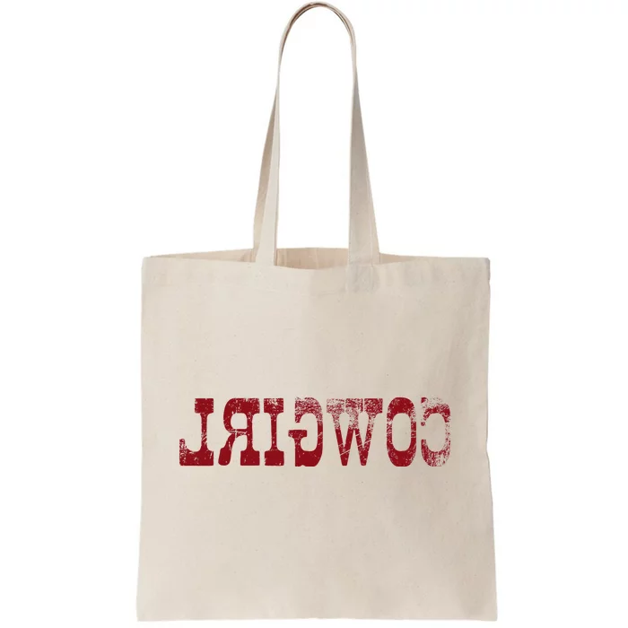 Reverse Cowgirl Rodeo Western Country Southern Gift Tote Bag