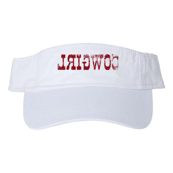 Reverse Cowgirl Rodeo Western Country Southern Gift Valucap Bio-Washed Visor