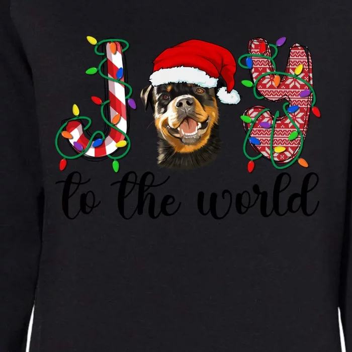 Rottweiler Christmas Rottie Xmas Party Rottweiler Cute Gift Womens California Wash Sweatshirt