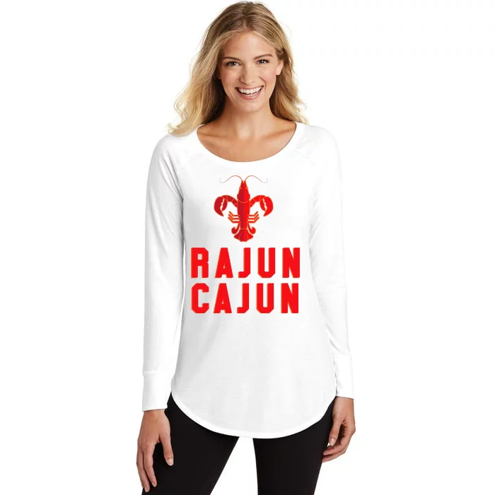 Rajun Cajun Red Hot Crawfish Boil Party Festival Women's Perfect Tri Tunic Long Sleeve Shirt