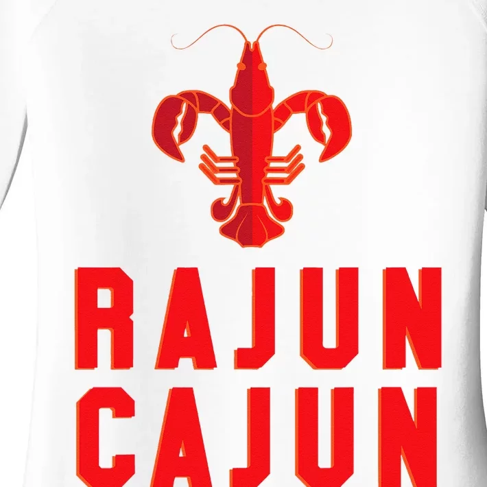 Rajun Cajun Red Hot Crawfish Boil Party Festival Women's Perfect Tri Tunic Long Sleeve Shirt