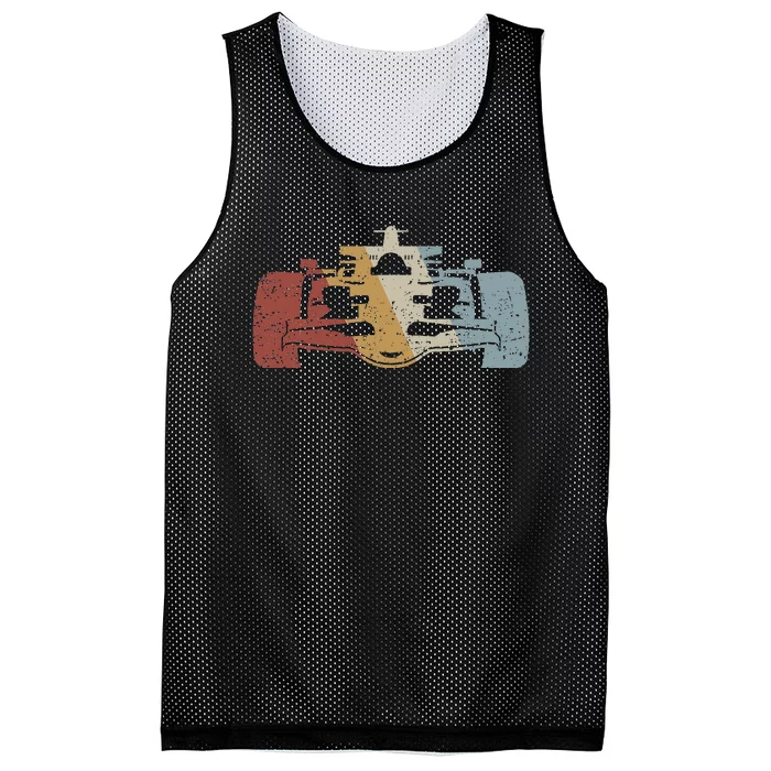 Racing Car Retro Style Vintage Mesh Reversible Basketball Jersey Tank