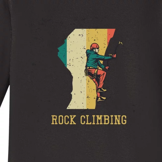 Rock Climbing Baby Long Sleeve Bodysuit