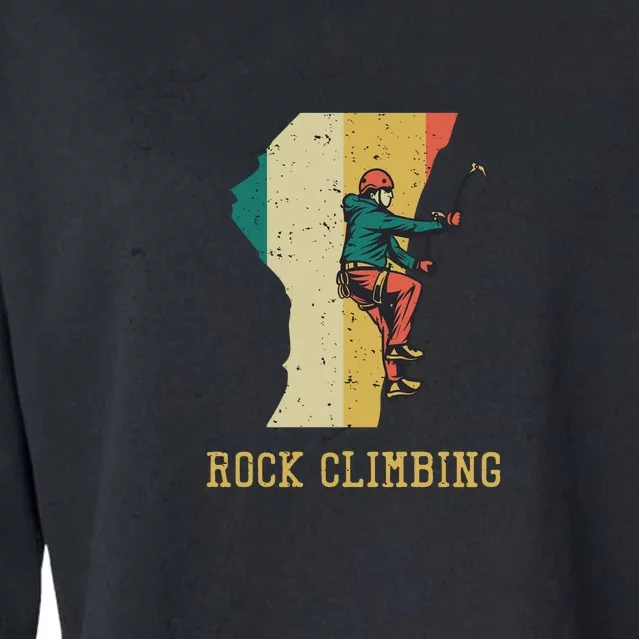 Rock Climbing Cropped Pullover Crew