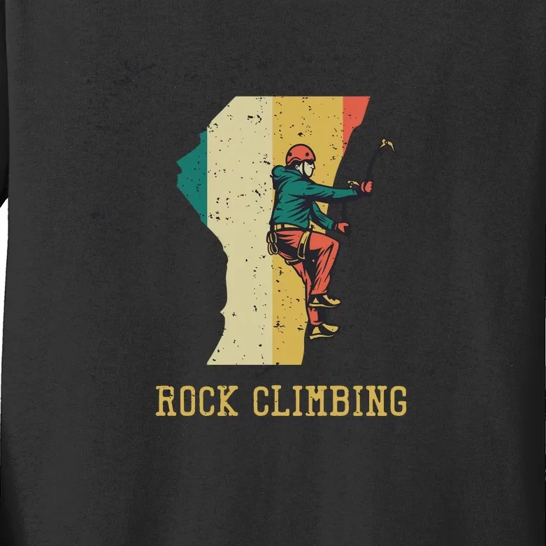 Rock Climbing Kids Long Sleeve Shirt