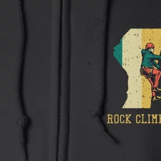 Rock Climbing Full Zip Hoodie