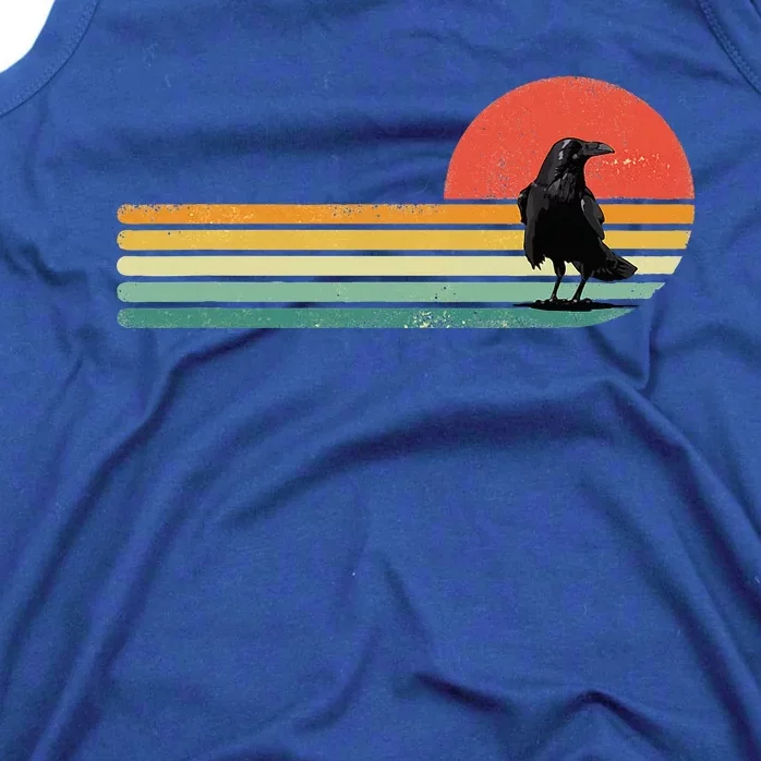 Raven Crow Retro Style Animal Bird Lover Bird Watcher Tank Top