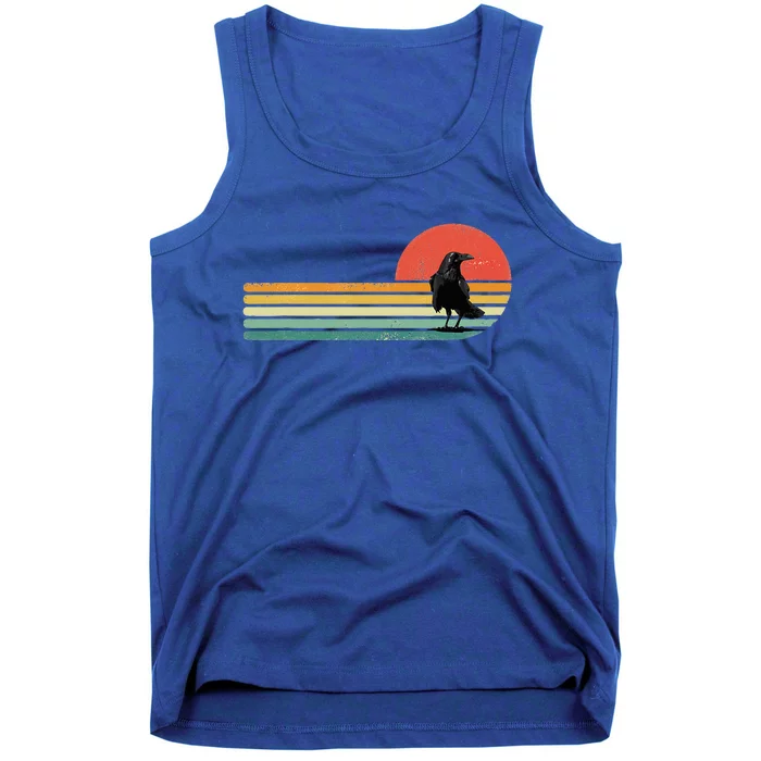 Raven Crow Retro Style Animal Bird Lover Bird Watcher Tank Top