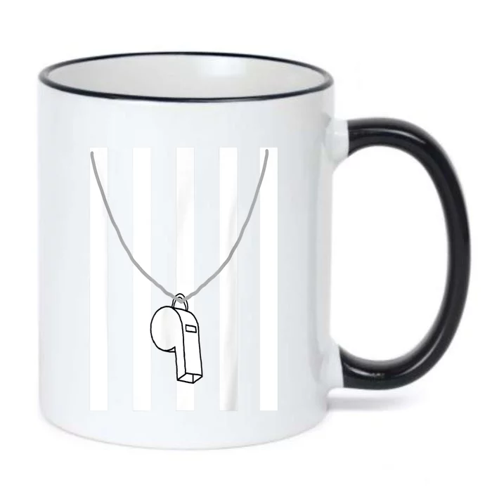 Referee Costume Ref Whistle Refereeing Linesman Umpire Black Color Changing Mug