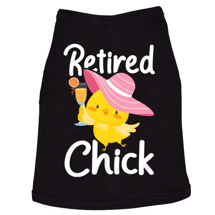 Retired Chick Retiree Retirement Pension Retiring Doggie Tank