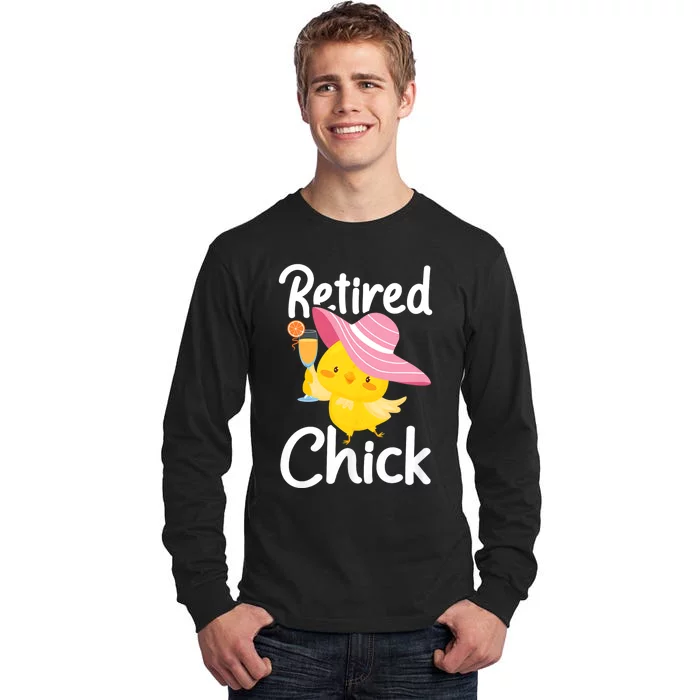 Retired Chick Retiree Retirement Pension Retiring Tall Long Sleeve T-Shirt