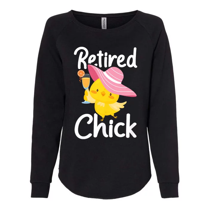 Retired Chick Retiree Retirement Pension Retiring Womens California Wash Sweatshirt