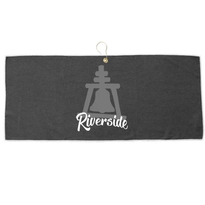 Riverside California Raincross Pride Large Microfiber Waffle Golf Towel