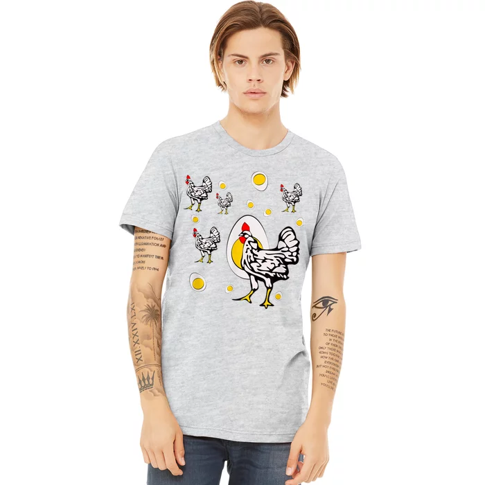 Roseanne Chicken, Retro Chickens Premium T-Shirt