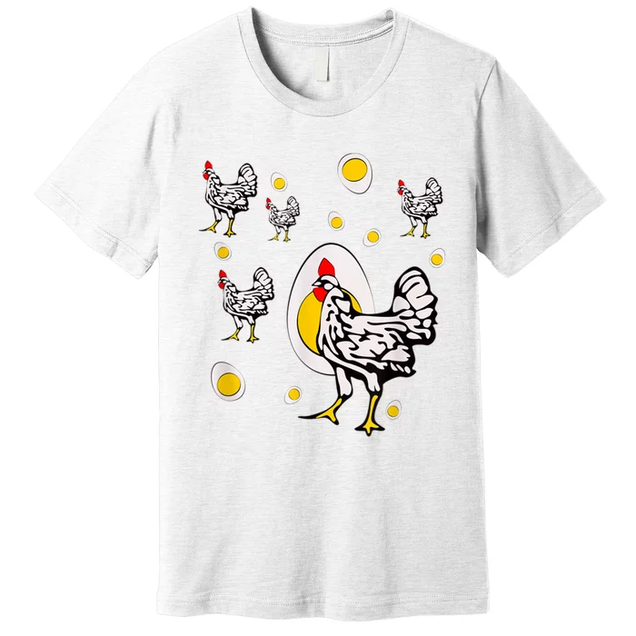 Roseanne Chicken, Retro Chickens Premium T-Shirt