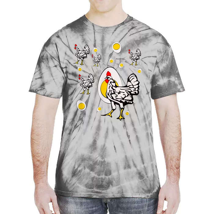 Roseanne Chicken, Retro Chickens Tie-Dye T-Shirt