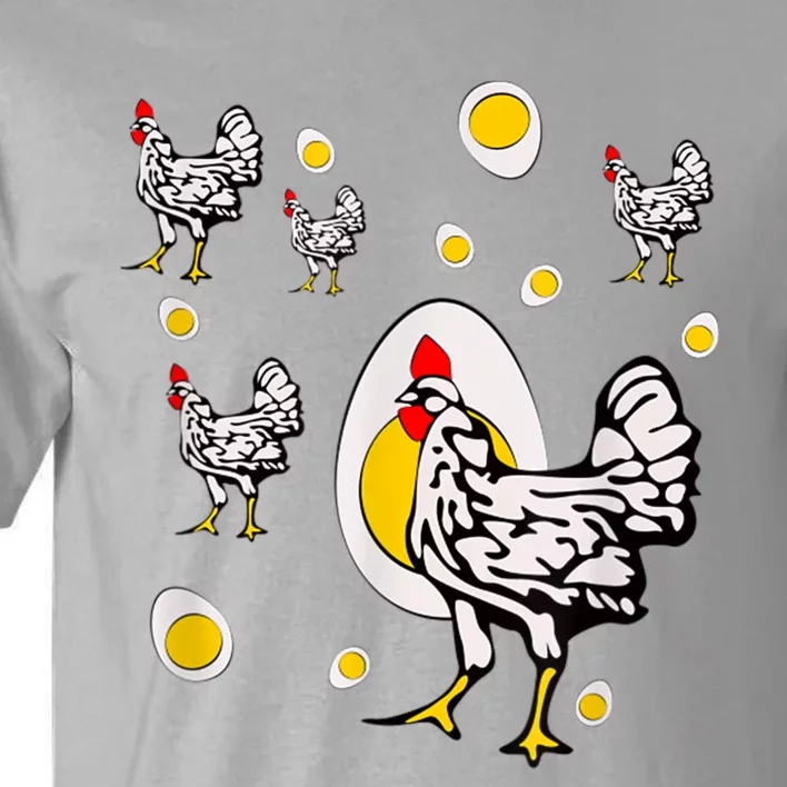 Roseanne Chicken, Retro Chickens Tall T-Shirt