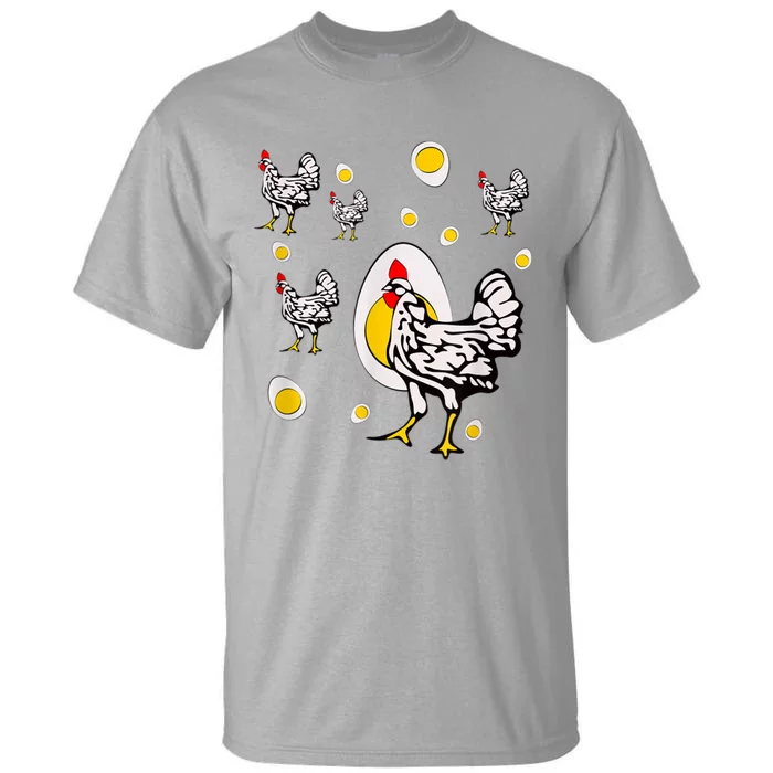 Roseanne Chicken, Retro Chickens Tall T-Shirt