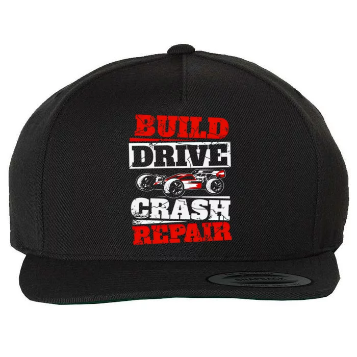 Rc Car Racing Build Drive Crash Repair Remote Control Buggy Gift Wool Snapback Cap