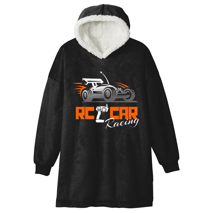 Rc Cars Racing Gift Hobby Hooded Wearable Blanket