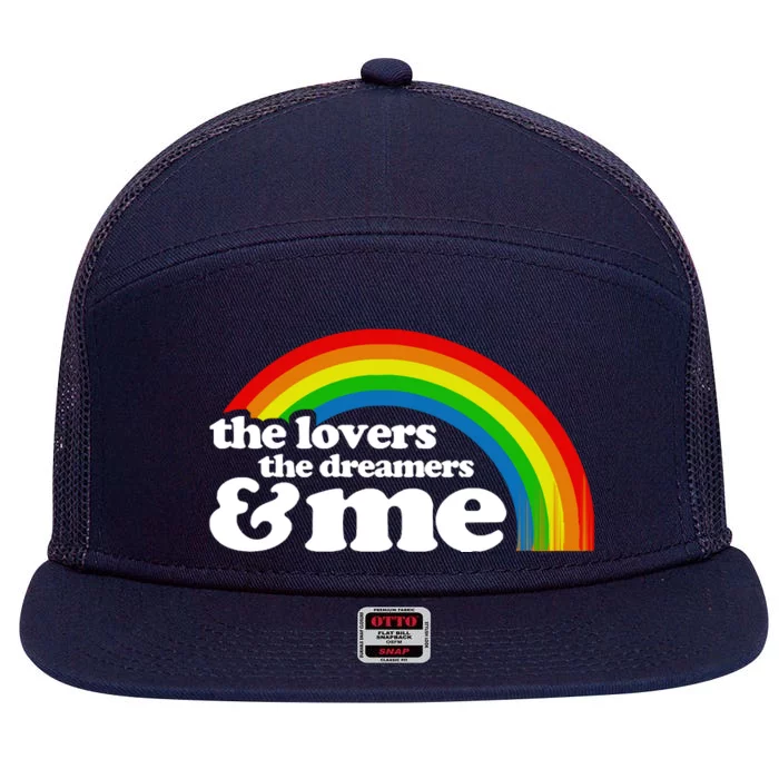 Rainbow Connection 7 Panel Mesh Trucker Snapback Hat