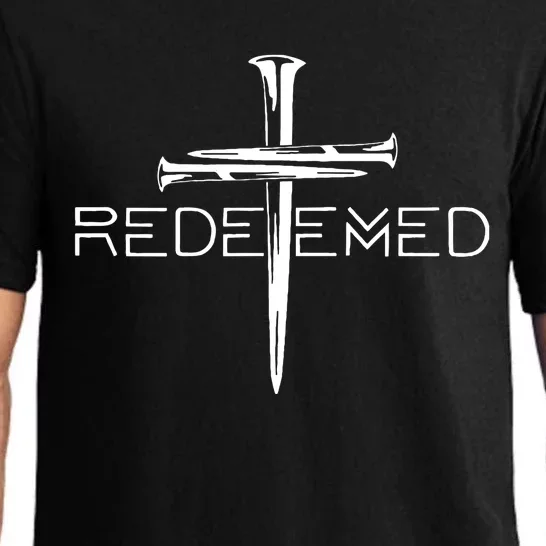 Redeemed Collection Redeemed By The Blood Of Jesus Ephesians 1:7 Front And Back Front & Back Pajama Set