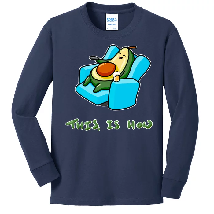 Relaxing Caudo Kids Long Sleeve Shirt