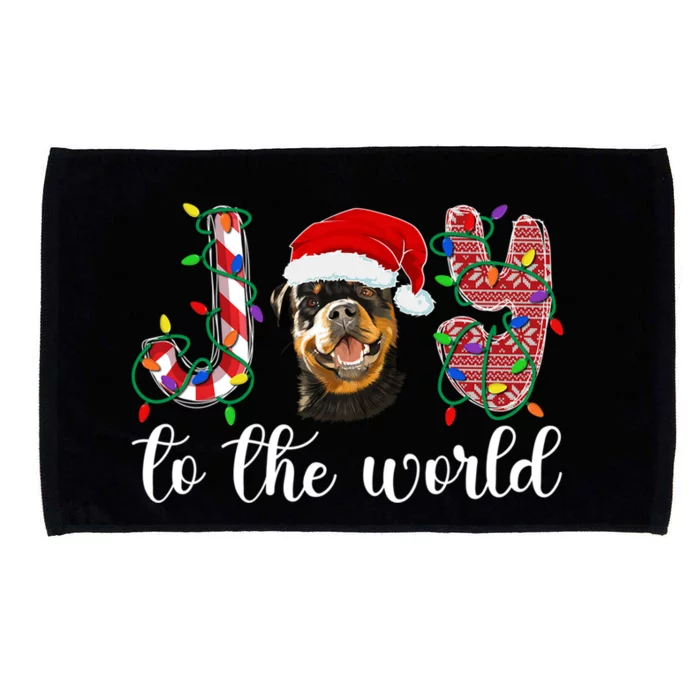 Rottweiler Christmas Rottie Xmas Party Rottweiler Great Gift Microfiber Hand Towel