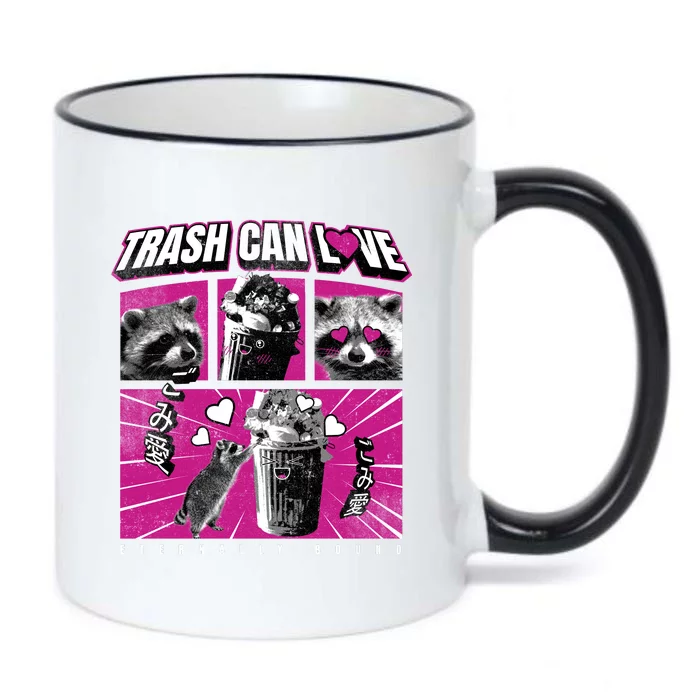 Raccoon Comic Black Color Changing Mug