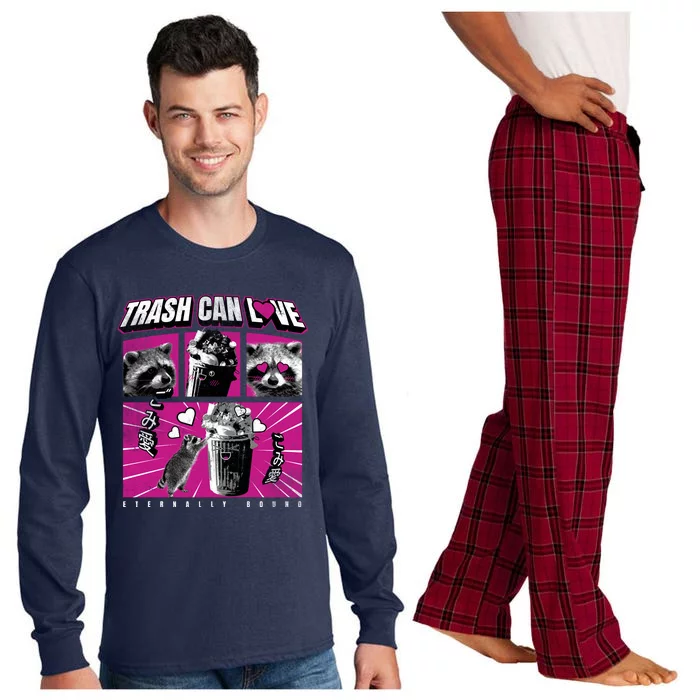 Raccoon Comic Long Sleeve Pajama Set