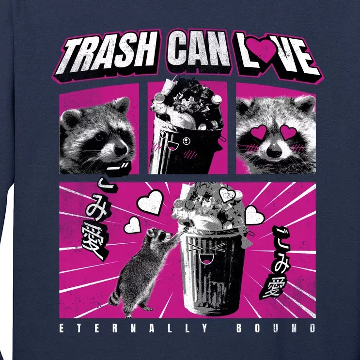 Raccoon Comic Tall Long Sleeve T-Shirt