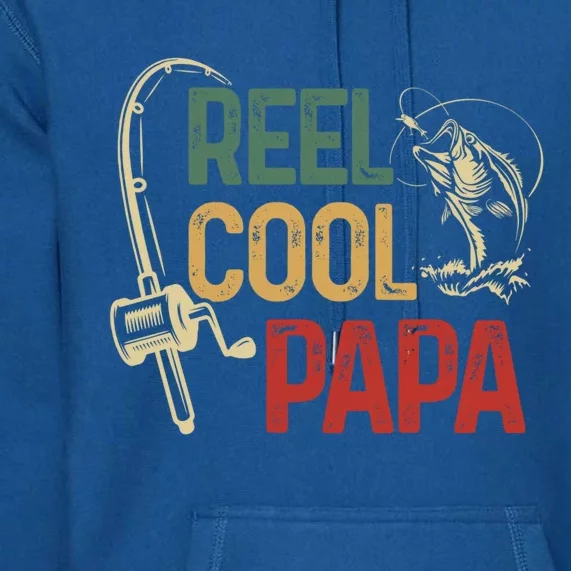 Reel Cool Reel Cool Papa Gift Premium Hoodie