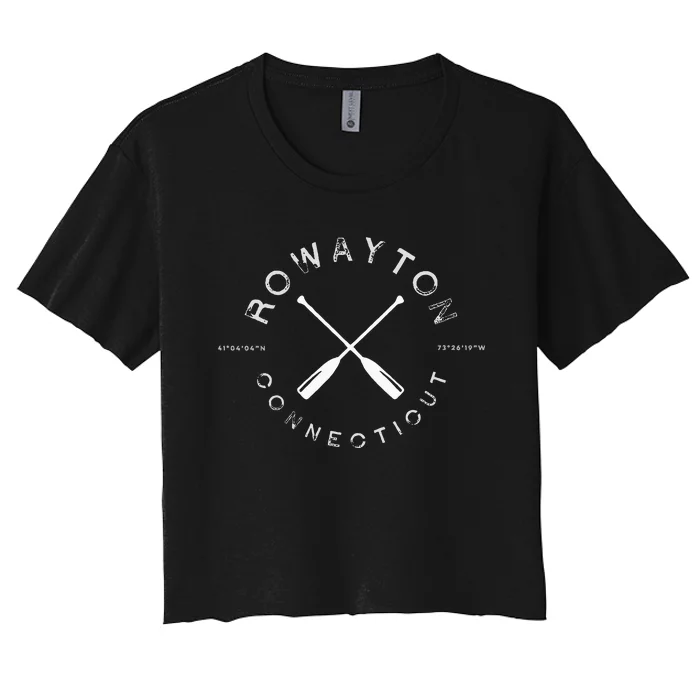 Rowayton Connecticut Women's Crop Top Tee