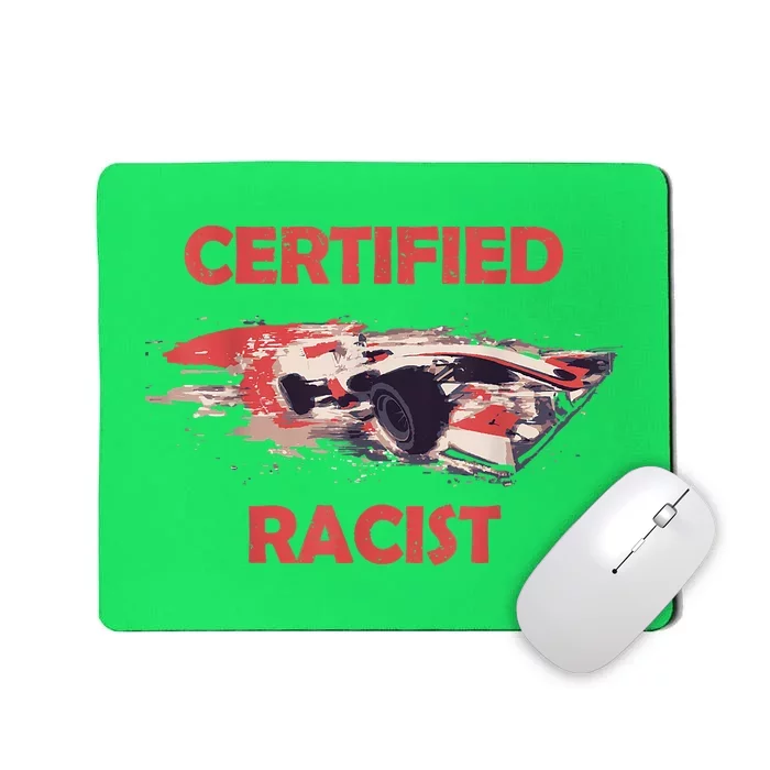 Retro Certified Racist Certified Racer Boost Speedster Mousepad