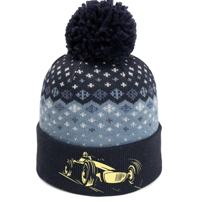 Race Car The Baniff Cuffed Pom Beanie