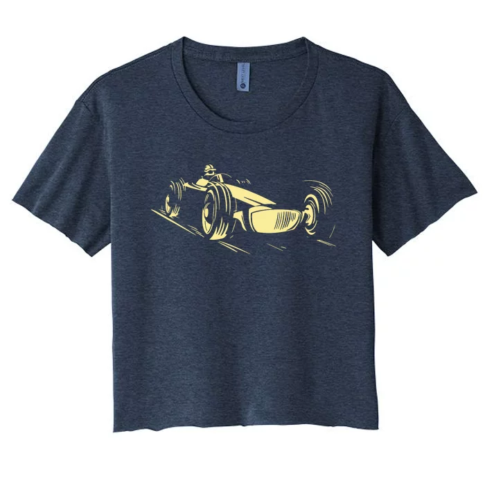 Race Car Women's Crop Top Tee