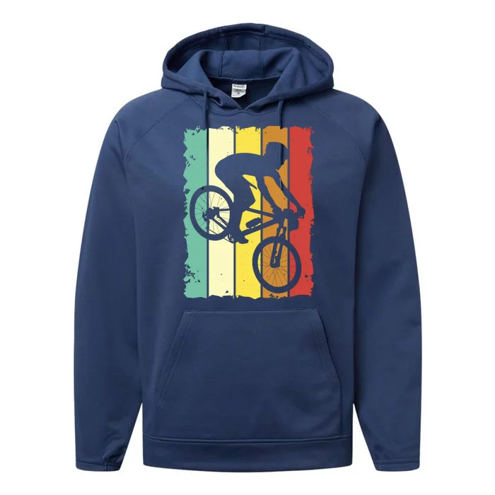 Retro Cycling Performance Fleece Hoodie